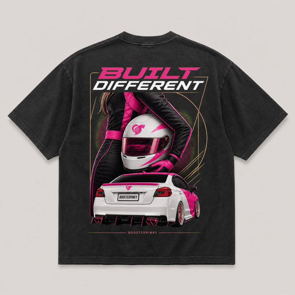 Built Different black shirt back view