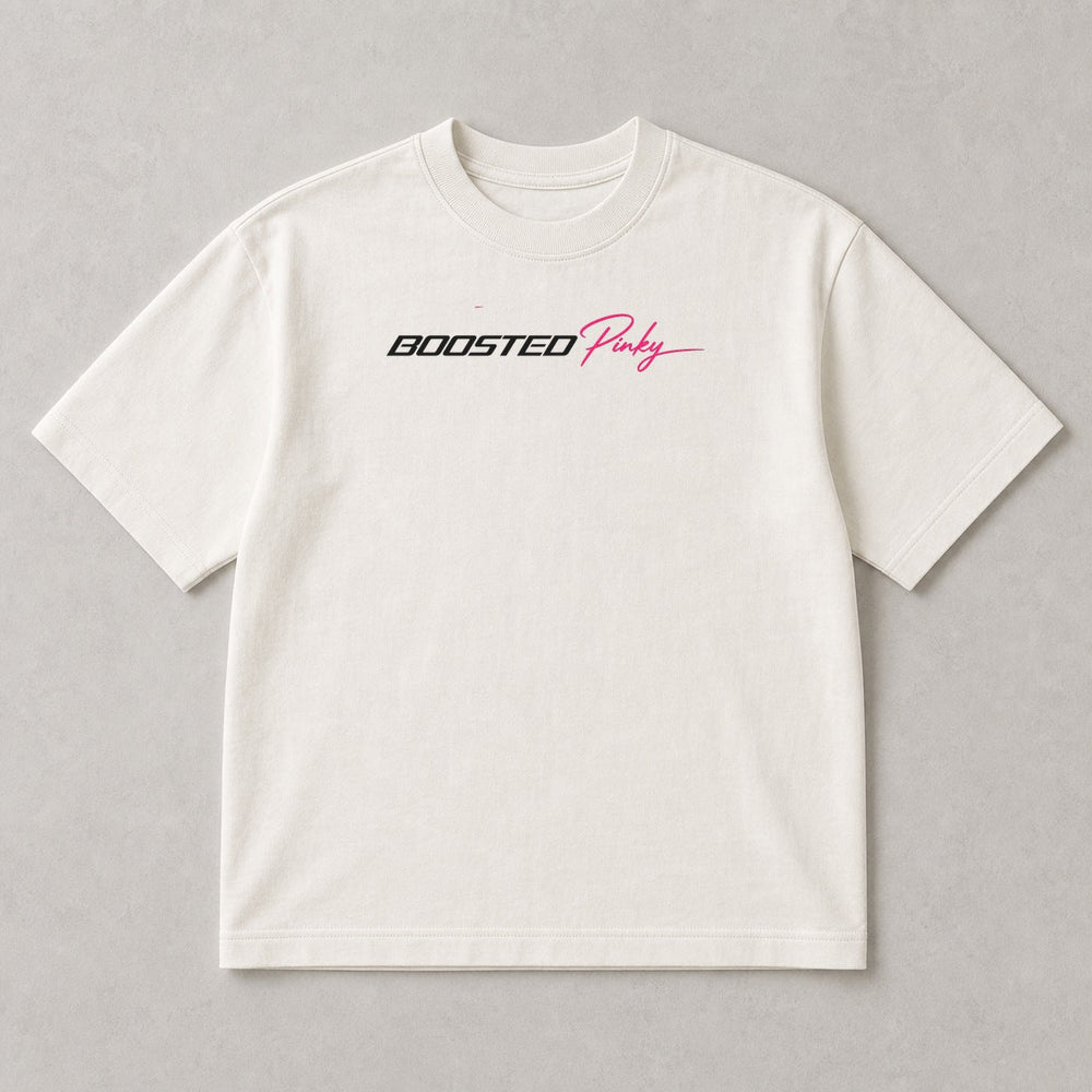 Little Boost, Big Dreams white shirt front view