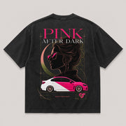 Pink After Dark black shirt back view