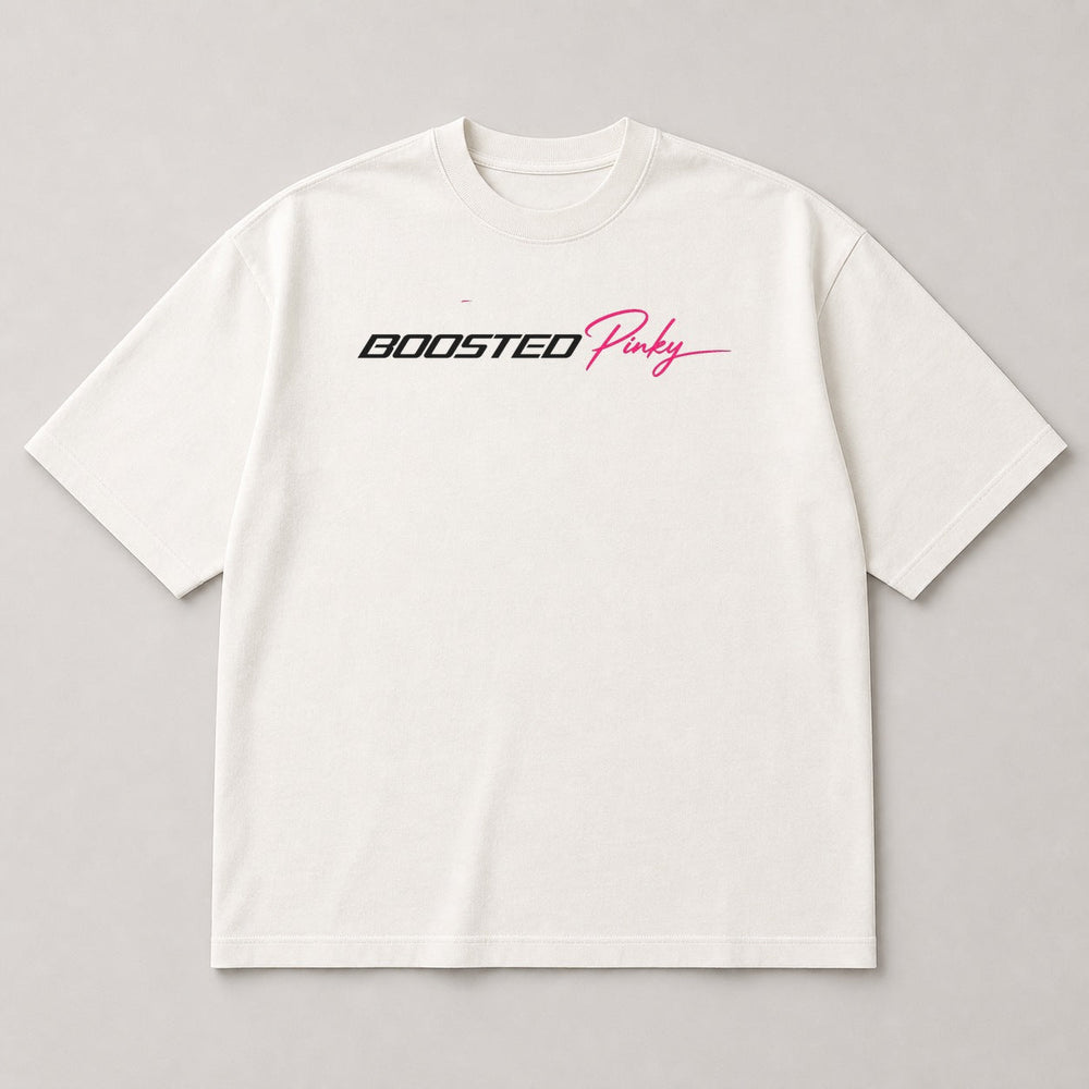 Pink After Dark white shirt front view