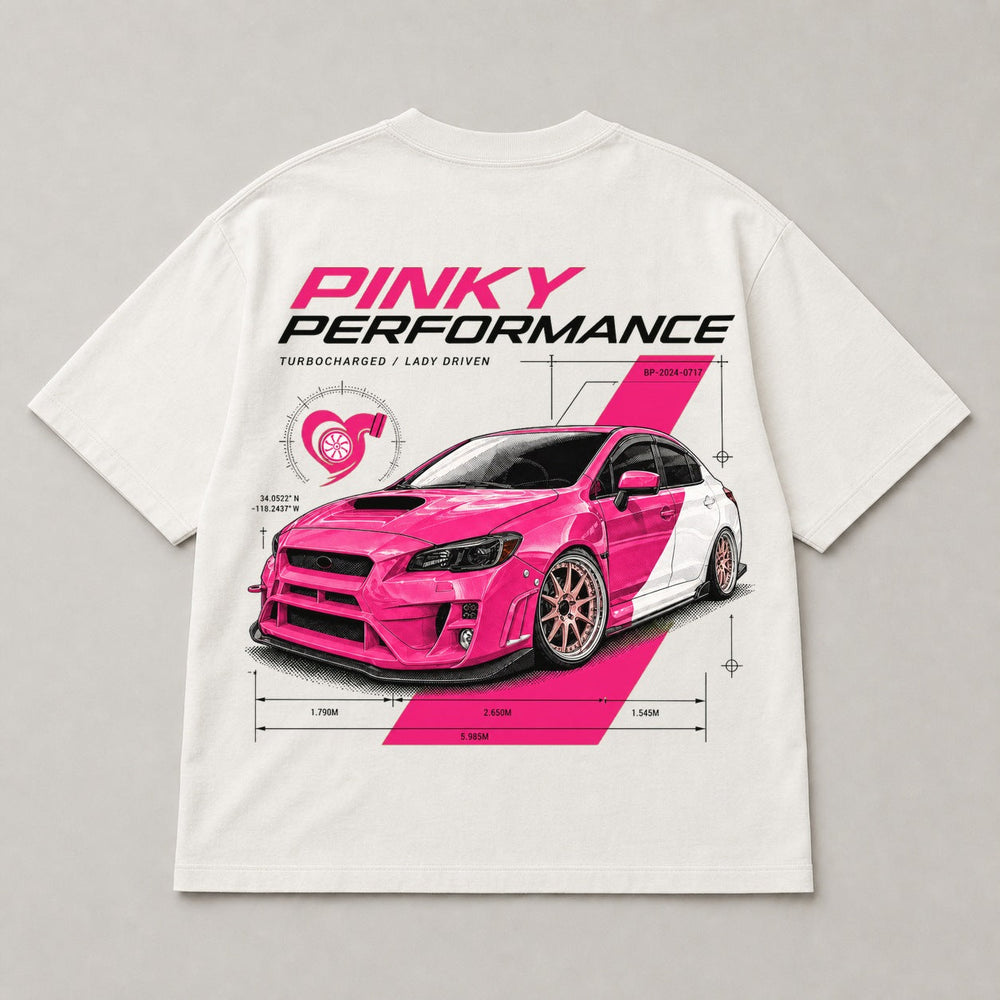 Pinky Performance white shirt back view