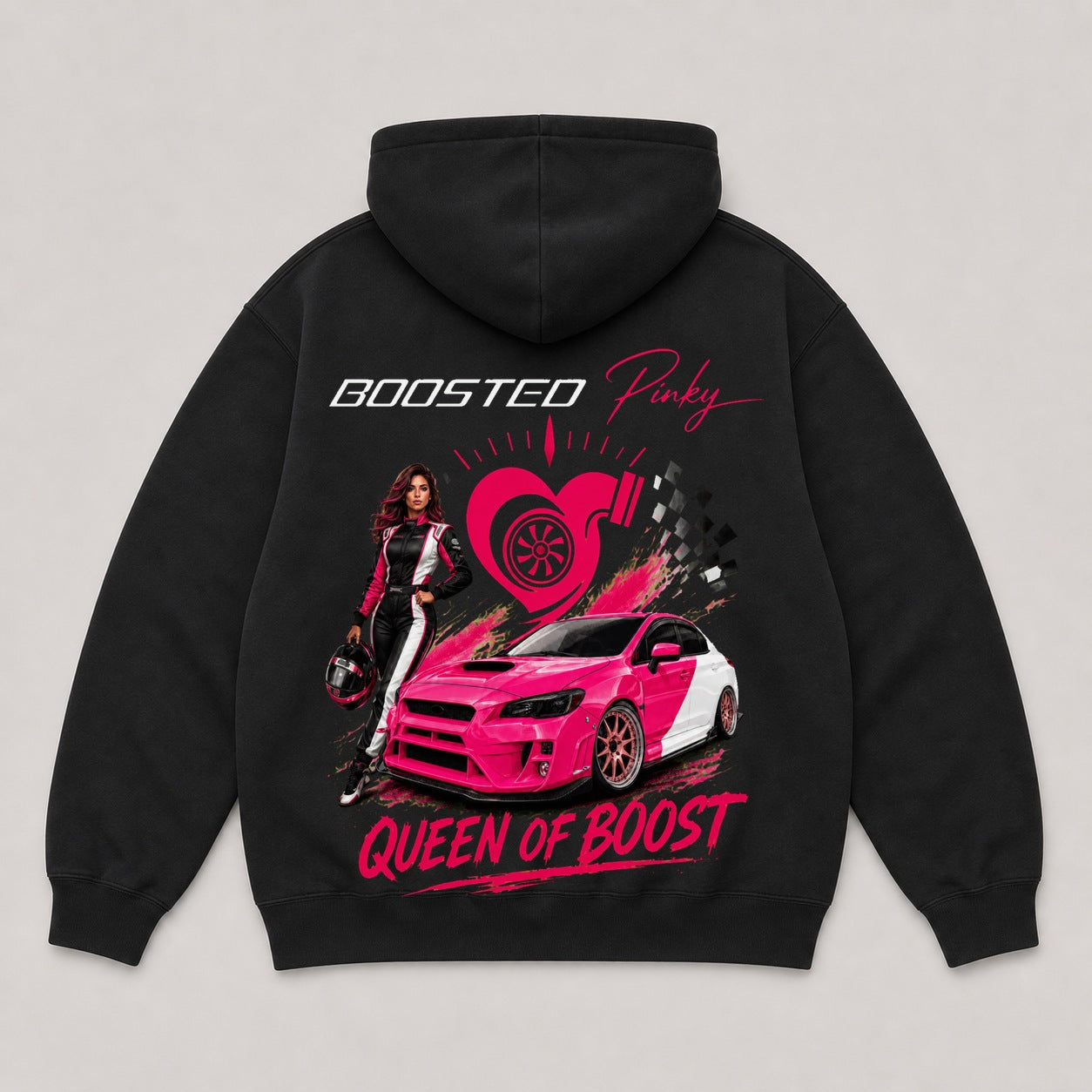 Queen of Boost Black back view