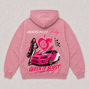 Queen of Boost Soft Pink back view