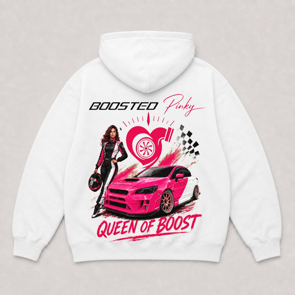 Queen of Boost White back view