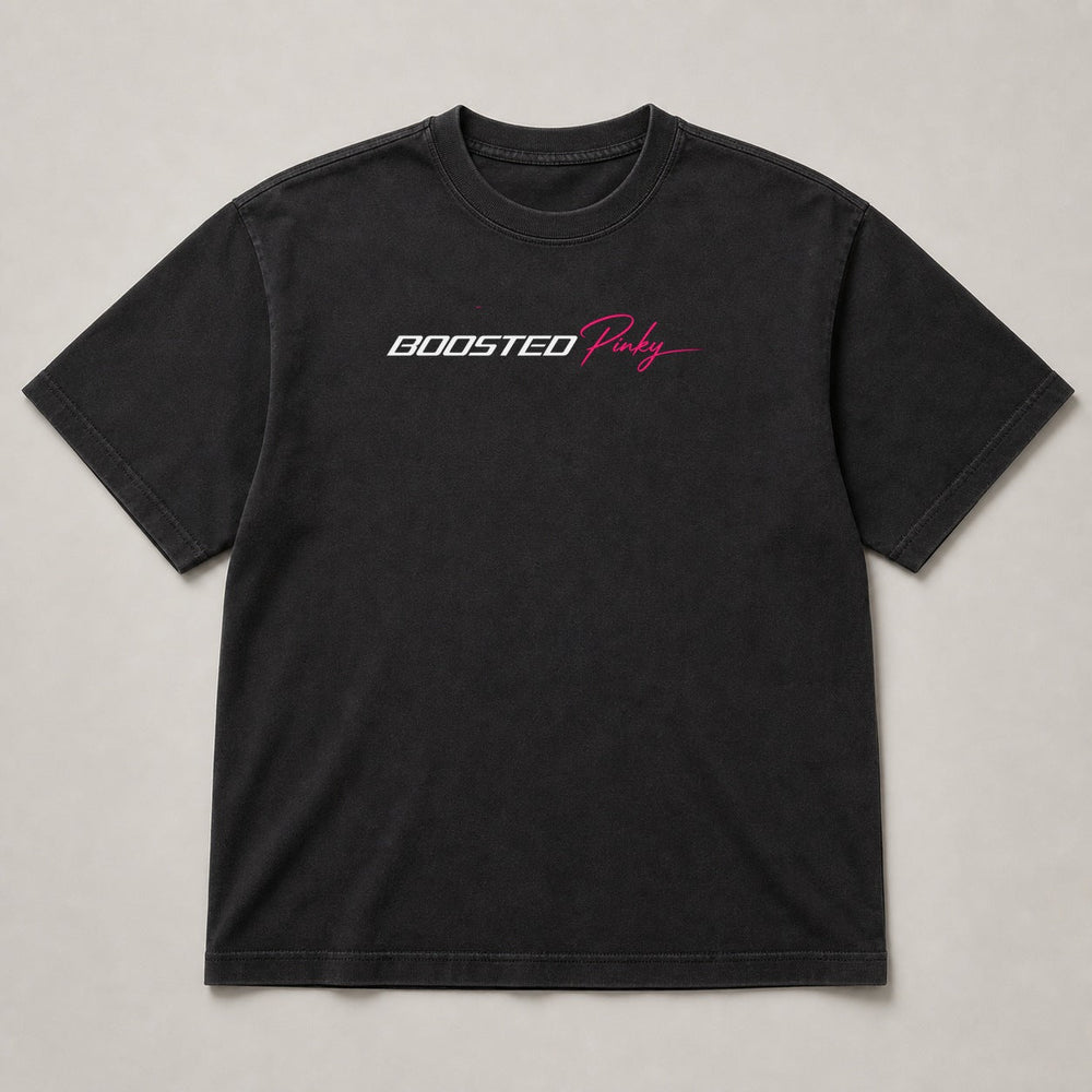 Turbo Heart Club black shirt front view