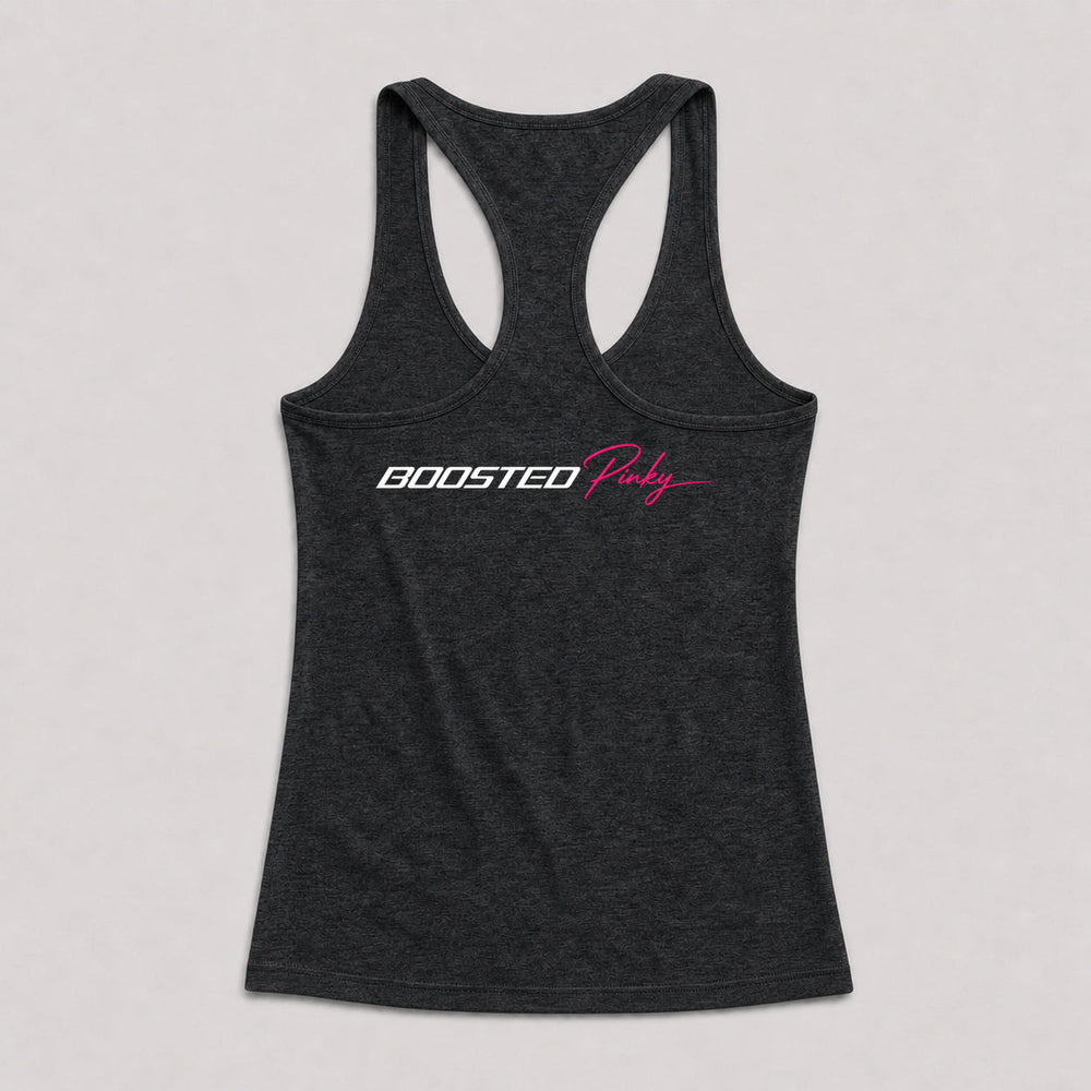 Will Run Racerback Tank Black back view