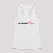 Will Run Racerback Tank White back view