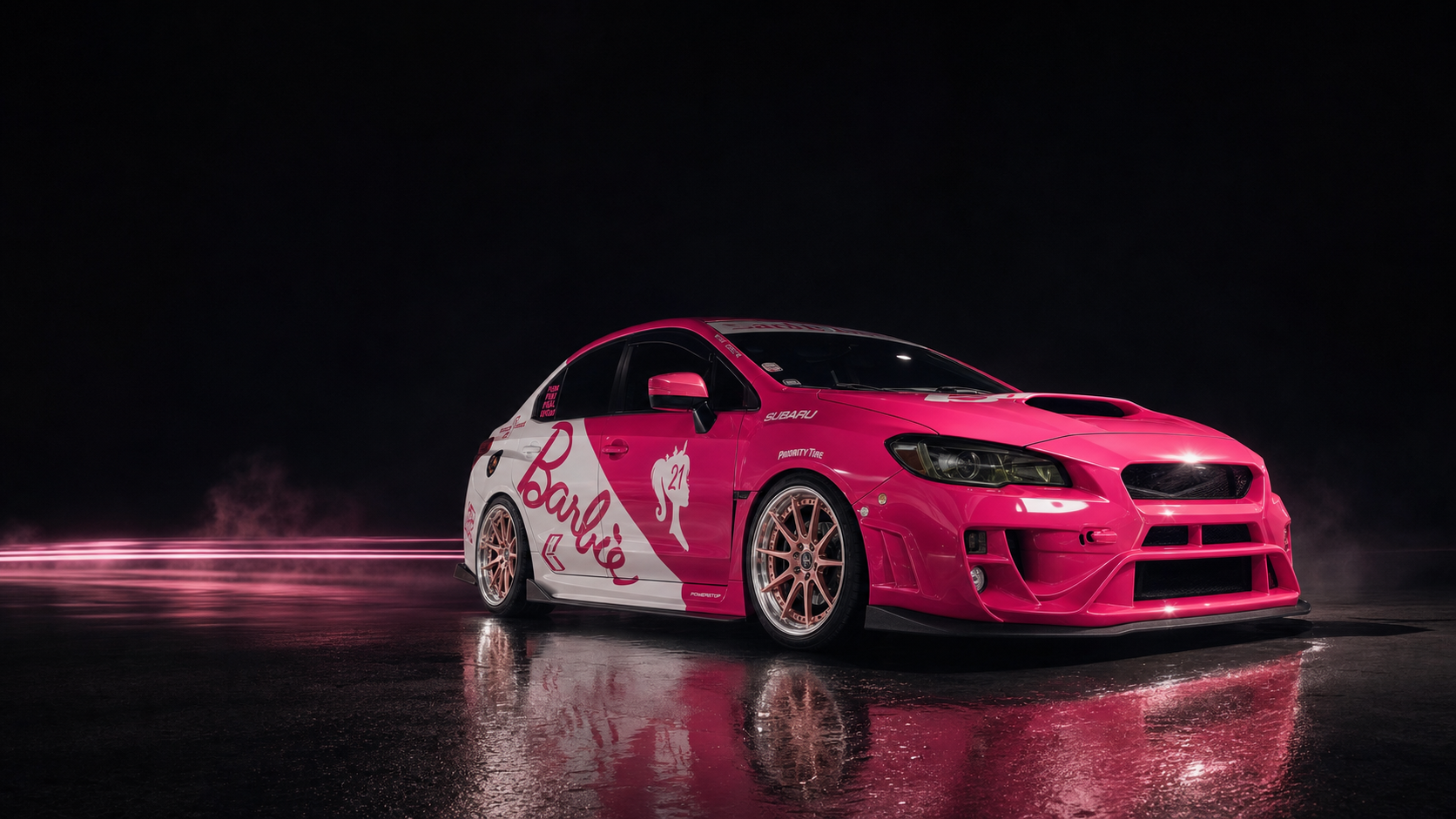 BoostedPinky signature pink performance car